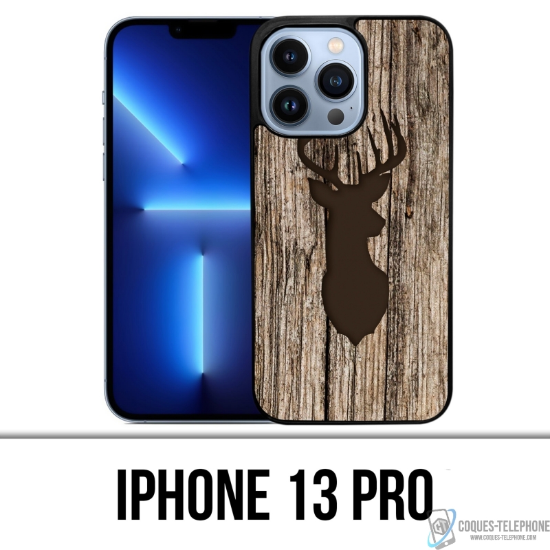 Coque iPhone 13 Pro - Cerf Bois