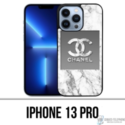 Custodia IPhone 13 Pro - Marmo Bianco Chanel