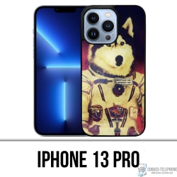 Coque iPhone 13 Pro - Chien Jusky Astronaute