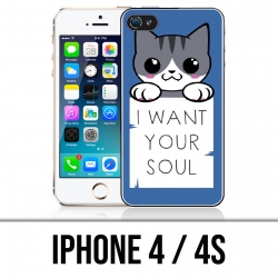 Funda iPhone 4 / 4S - Chat Quiero tu alma