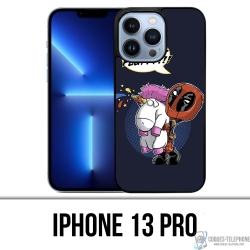Custodia per iPhone 13 Pro - Deadpool Fluffy Unicorn