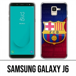 Coque Samsung Galaxy J6 - Football Fc Barcelone Logo