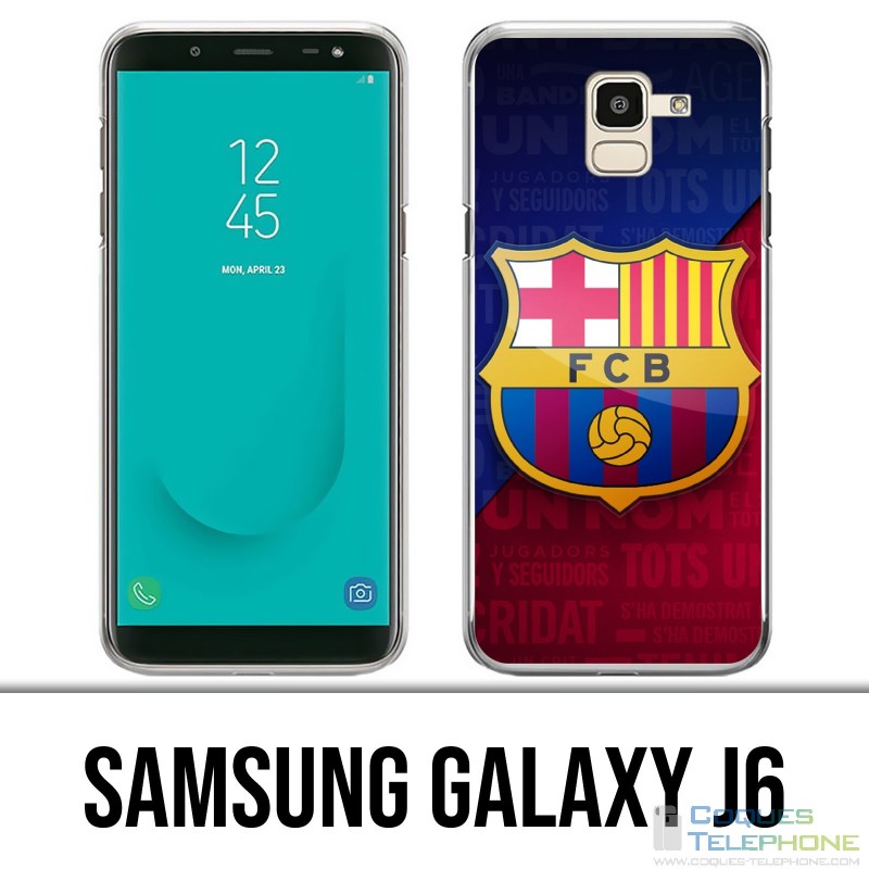 Samsung Galaxy J6 Case - Football Fc Barcelona Logo