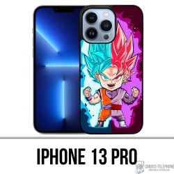 Coque iPhone 13 Pro - Dragon Ball Black Goku Cartoon