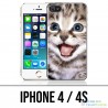 Coque iPhone 4 / 4S - Chat Lol