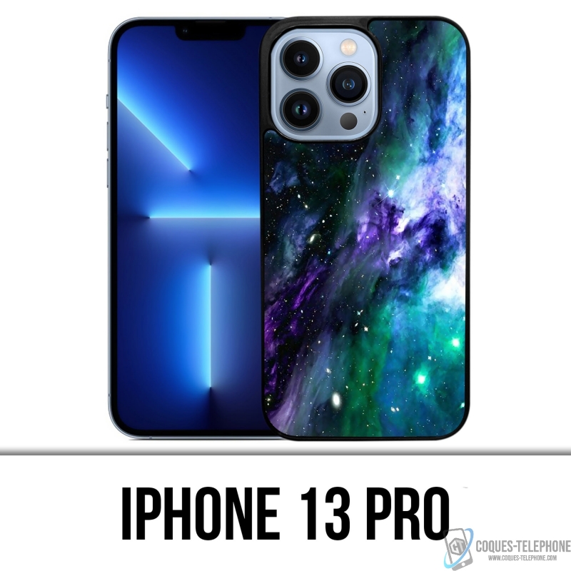 Coque iPhone 13 Pro - Galaxie Bleu