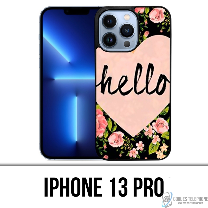 Cover iPhone 13 Pro - Hello Pink Heart