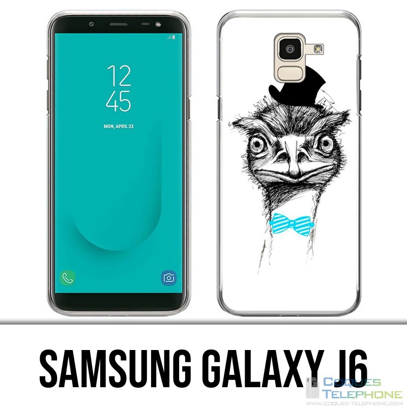 Carcasa Samsung Galaxy J6 - Funny Avestruz