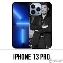 IPhone 13 Pro Case - Johnny Hallyday Black White