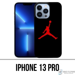 Coque iPhone 13 Pro - Jordan Basketball Logo Noir