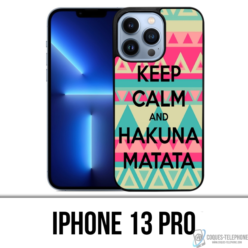 Cover iPhone 13 Pro - Mantieni la calma Hakuna Mattata