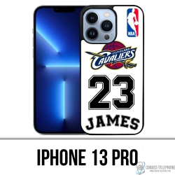 Coque iPhone 13 Pro - Lebron James Blanc