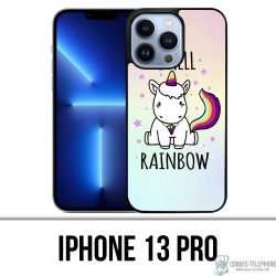 Cover iPhone 13 Pro - Unicorno I Smell Raimbow