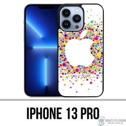 Coque iPhone 13 Pro - Logo Apple Multicolore