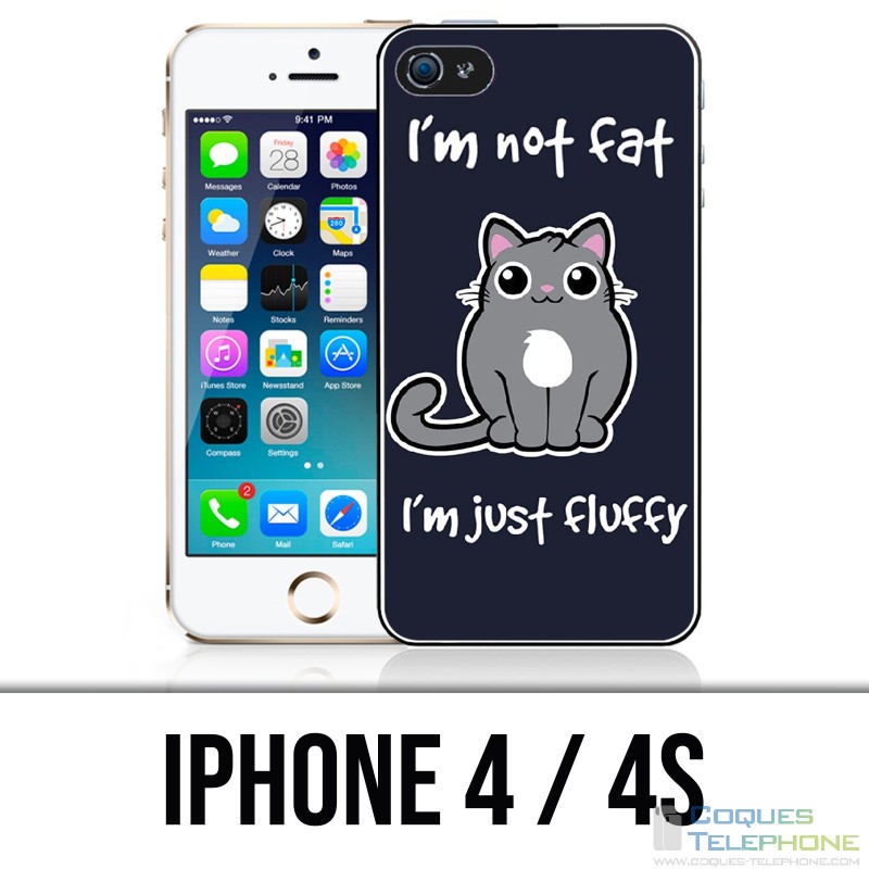 IPhone 4 / 4S Fall - Katze nicht fett gerade flaumig