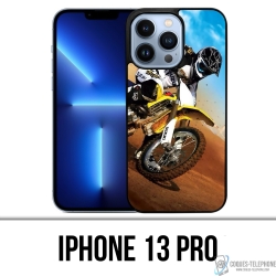 Coque iPhone 13 Pro - Motocross Sable