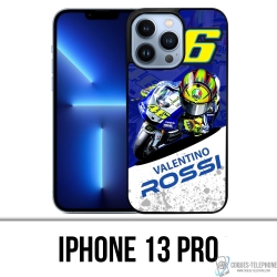 Coque iPhone 13 Pro - Motogp Rossi Cartoon