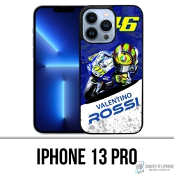 Coque iPhone 13 Pro - Motogp Rossi Cartoon 2