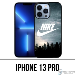 Coque iPhone 13 Pro - Nike Logo Wood