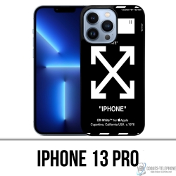 Coque iPhone 13 Pro - Off White Noir