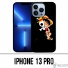 Coque iPhone 13 Pro - One Piece Baby Luffy Drapeau