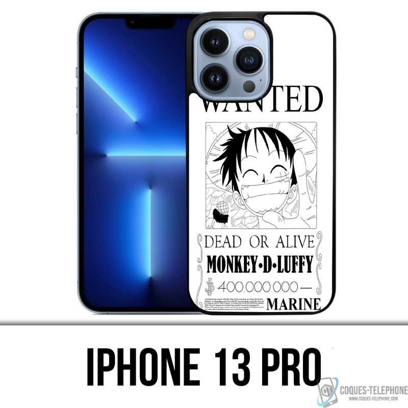 Cover iPhone 13 Pro - One Piece Wanted Rufy