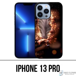 Coque iPhone 13 Pro - Plume Feu