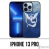 Coque iPhone 13 Pro - Pokémon Go Team Bleue Grunge