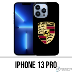 Custodia per iPhone 13 Pro - Logo Porsche nera