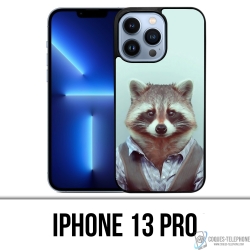 Funda para iPhone 13 Pro - Disfraz de mapache