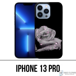 Coque iPhone 13 Pro - Rose Gouttes