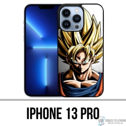 Coque iPhone 13 Pro - Sangoku Mur Dragon Ball Super