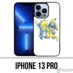 Custodia per iPhone 13 Pro - Stitch Pikachu Baby