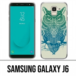 Coque Samsung Galaxy J6 - Hibou Abstrait