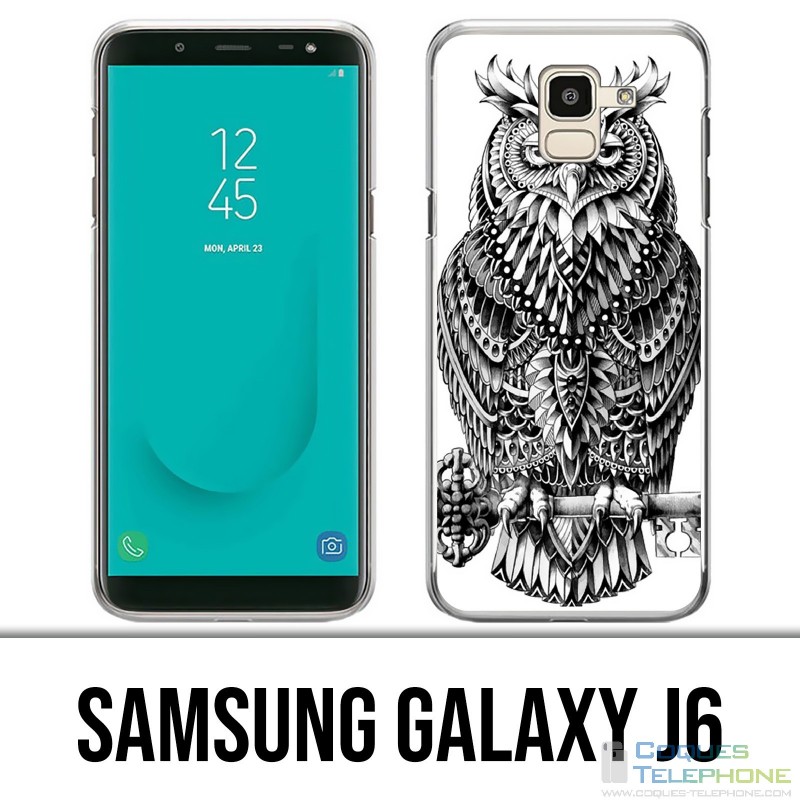 Samsung Galaxy J6 Case - Owl Azteque