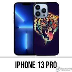 Funda para iPhone 13 Pro - Paint Tiger