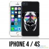Custodia per iPhone 4 / 4S - Dog Pug Dj