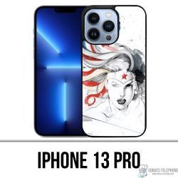 Coque iPhone 13 Pro - Wonder Woman Art