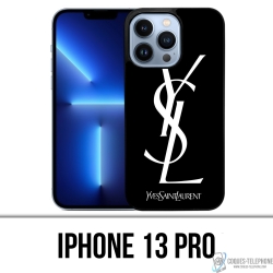 Coque iPhone 13 Pro - Ysl Blanc