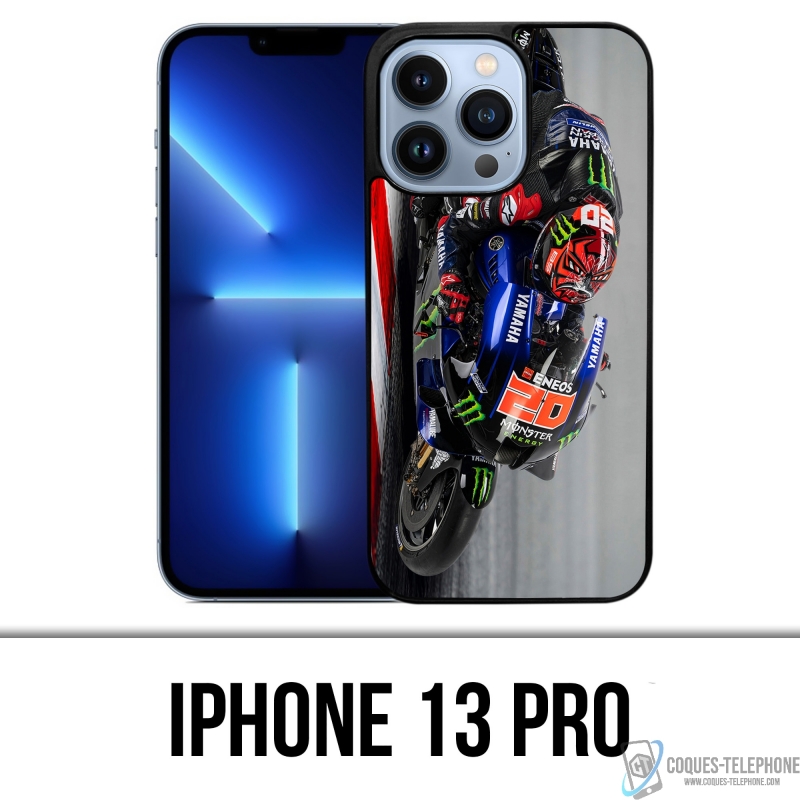 Coque iPhone 13 Pro - Quartararo Motogp Yamaha M1 Pilote