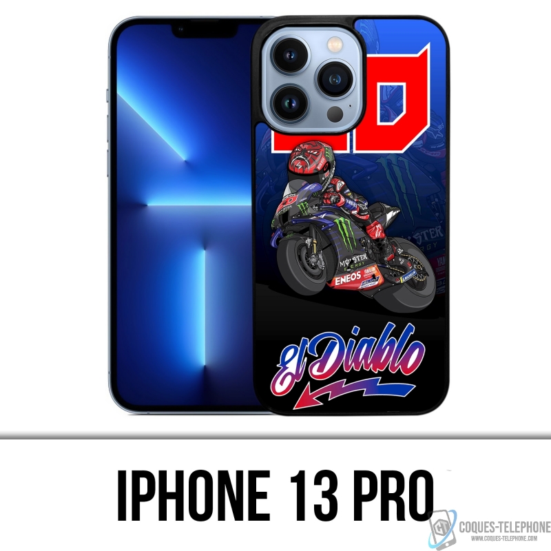 Coque iPhone 13 Pro - Quartararo 21 Cartoon