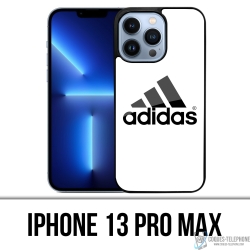 Coque iPhone 13 Pro Max - Adidas Logo Blanc