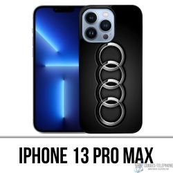 Cover iPhone 13 Pro Max - Logo Audi in metallo