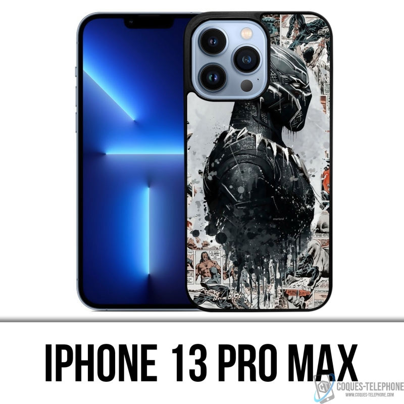 IPhone 13 Pro Max Case Black Panther Comics Splash