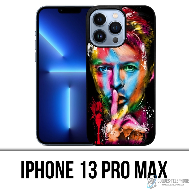 Coque iPhone 13 Pro Max - Bowie Multicolore