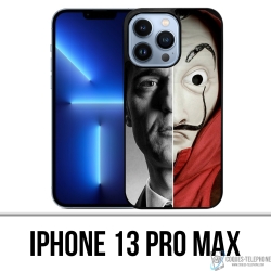 Custodia per iPhone 13 Pro Max - Maschera divisa Casa De Papel Berlin