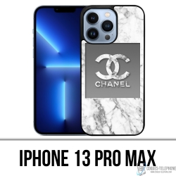 Custodia IPhone 13 Pro Max - Marmo Bianco Chanel