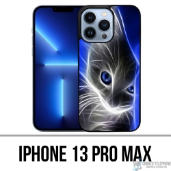 Funda para iPhone 13 Pro Max - Ojos azules de gato