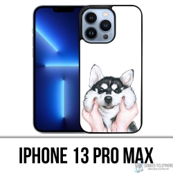 IPhone 13 Pro Max Case - Husky Cheek Dog