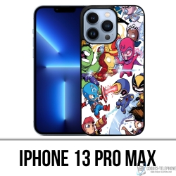 Coque iPhone 13 Pro Max - Cute Marvel Heroes